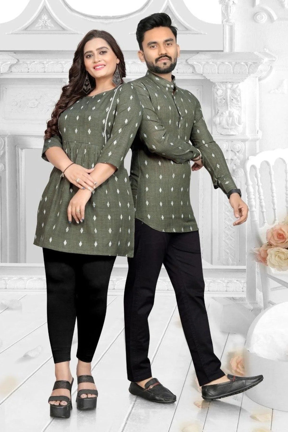 Presenting for festivals and special occasions linen cotton Couple collection
