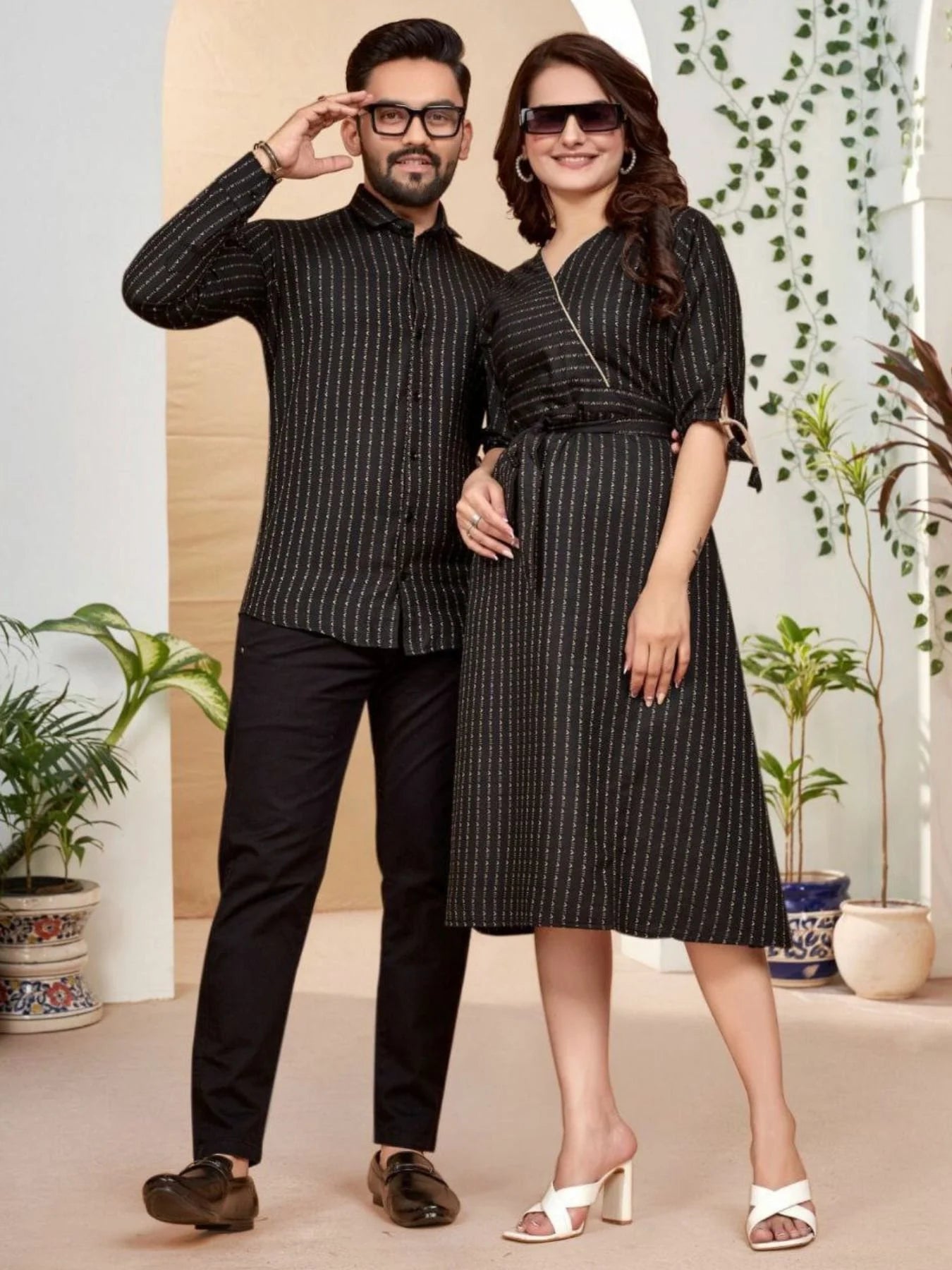 Presenting For Couple Mens Shirt Female Tunic Combo