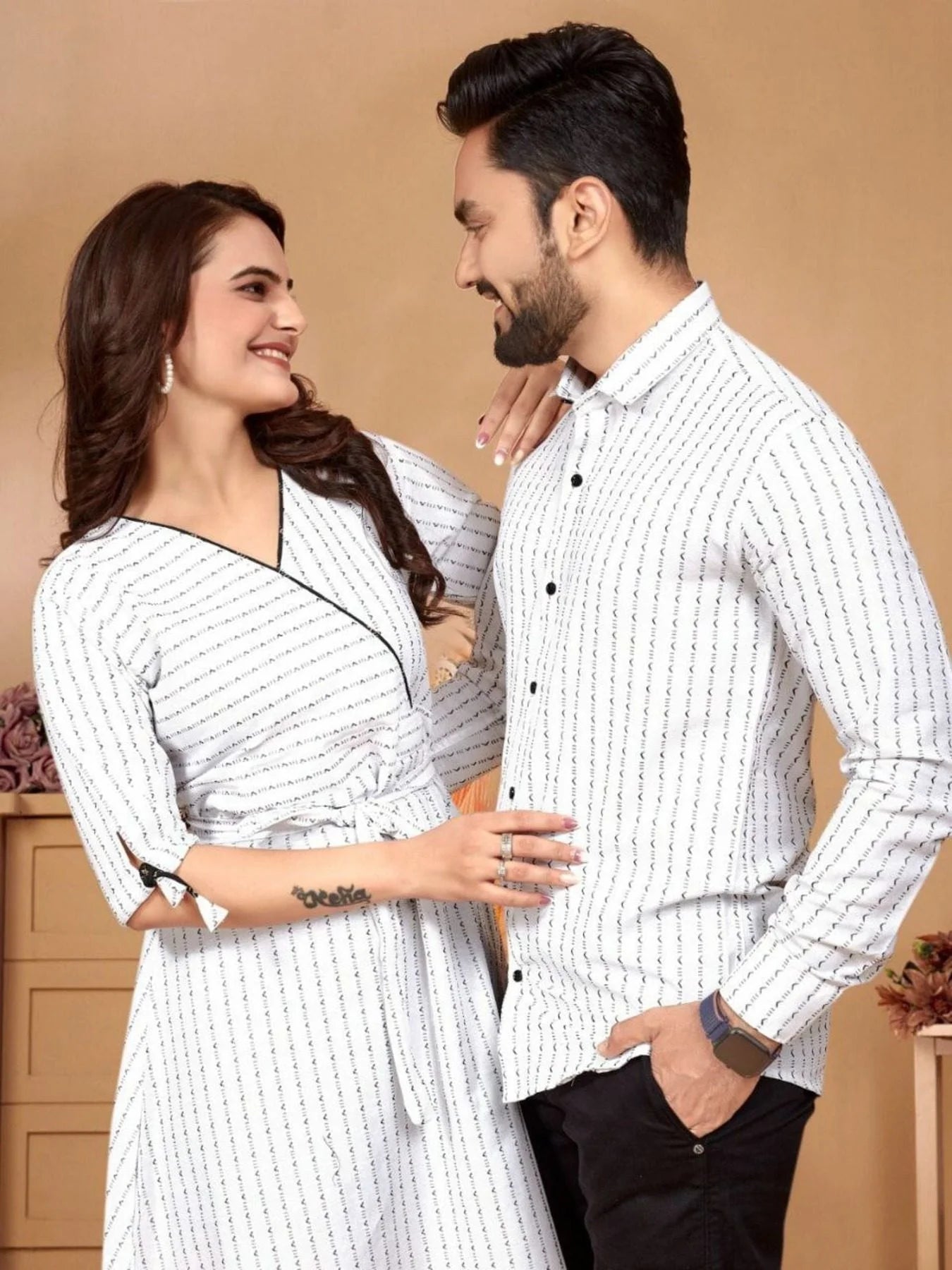 Presenting For Couple Mens Shirt Female Tunic Combo
