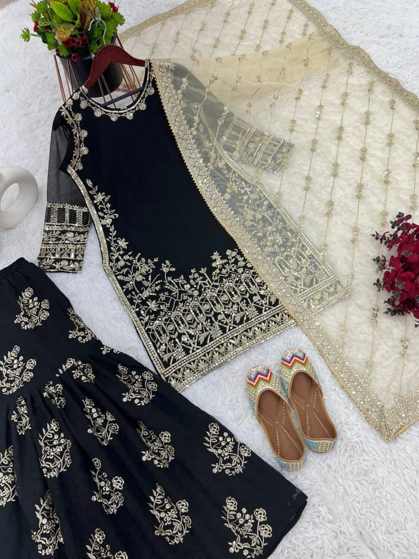 Presenting New Designer Party Wear Look Sharara set