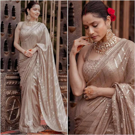LAUNCHING SUPERHIT BOLLYWOOD SEQUINS SAREE